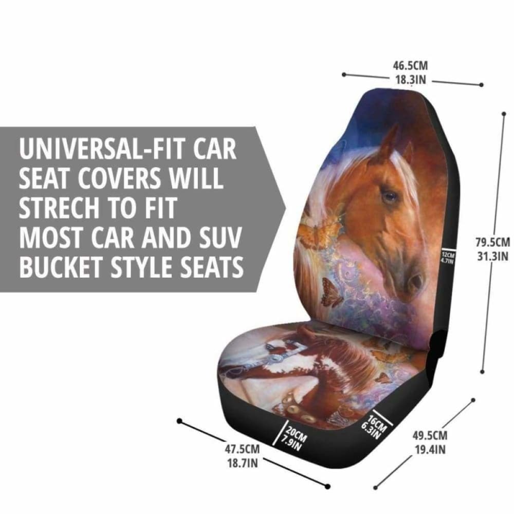 Car Seat Covers Caballos & Mariposa Horses 170804
