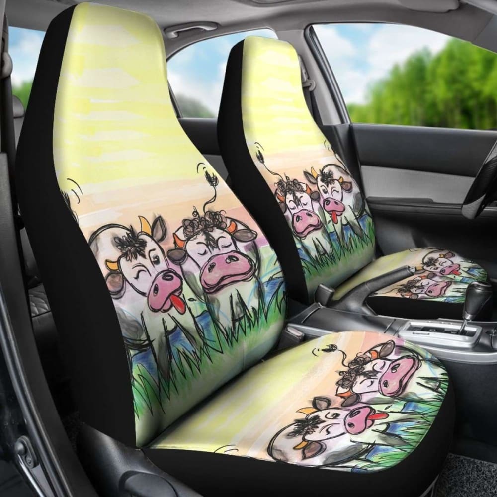 Car Seat Covers - Cow Lovers 09 144730