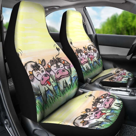 Car Seat Covers - Cow Lovers 09 144730