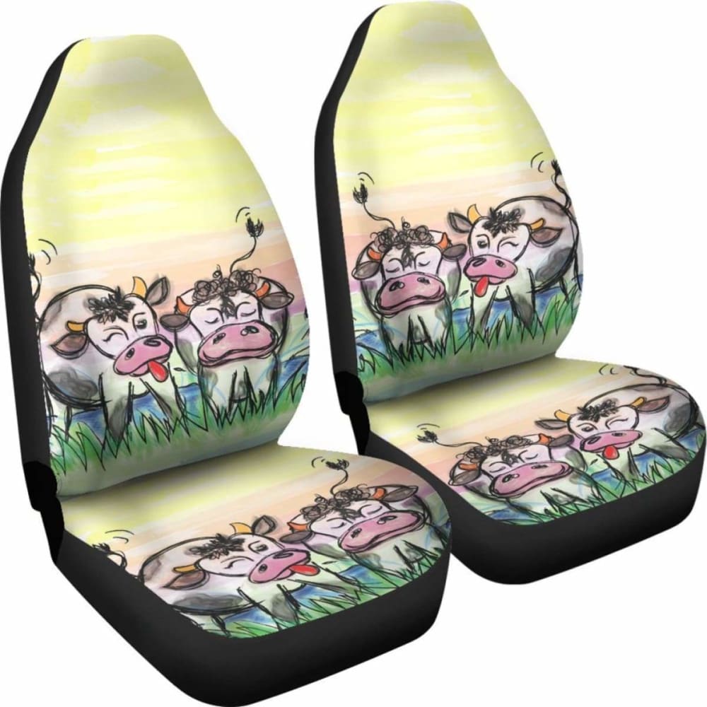 Car Seat Covers - Cow Lovers 09 144730