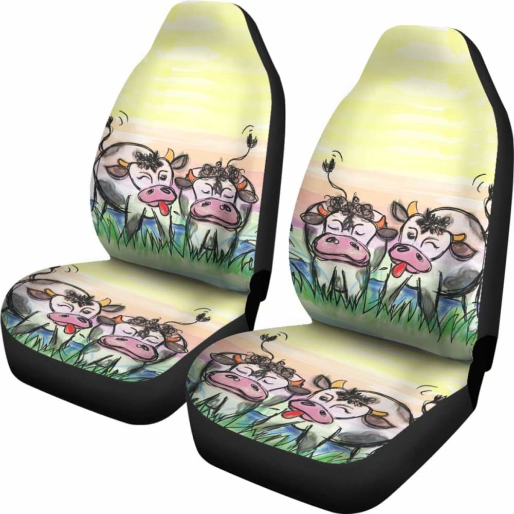 Car Seat Covers - Cow Lovers 09 144730