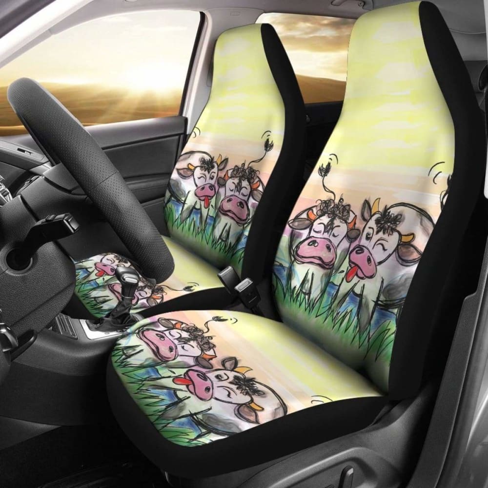 Car Seat Covers - Cow Lovers 09 144730