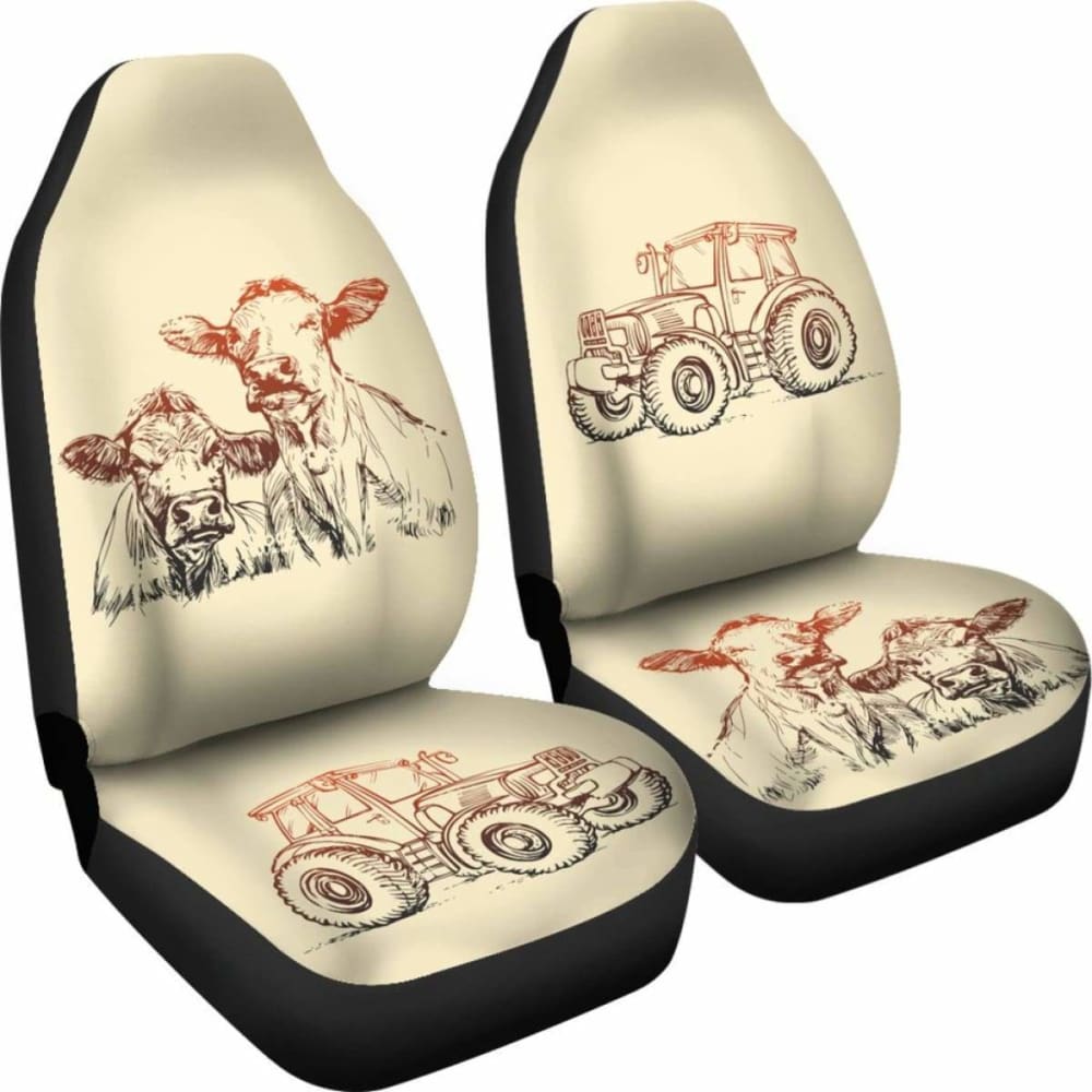 Car Seat Covers - Cow Lovers 18 144730