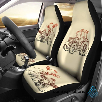 Car Seat Covers - Cow Lovers 18 144730