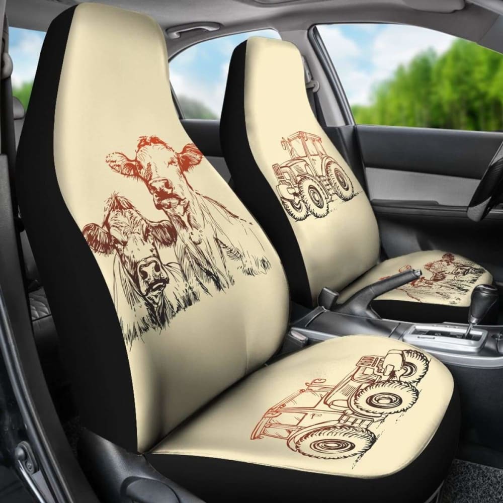 Car Seat Covers - Cow Lovers 18 144730
