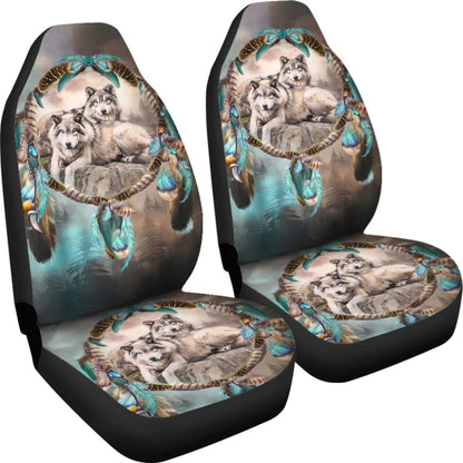 Car Seat Covers Native American Wolf Dreamcatcher - Make Your Own Styles