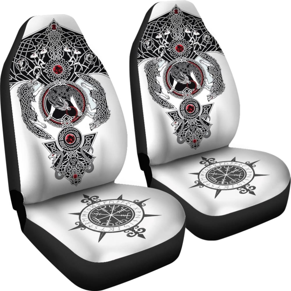 Car Seat Covers - Viking Tattoo 093223 - YourCarButBetter