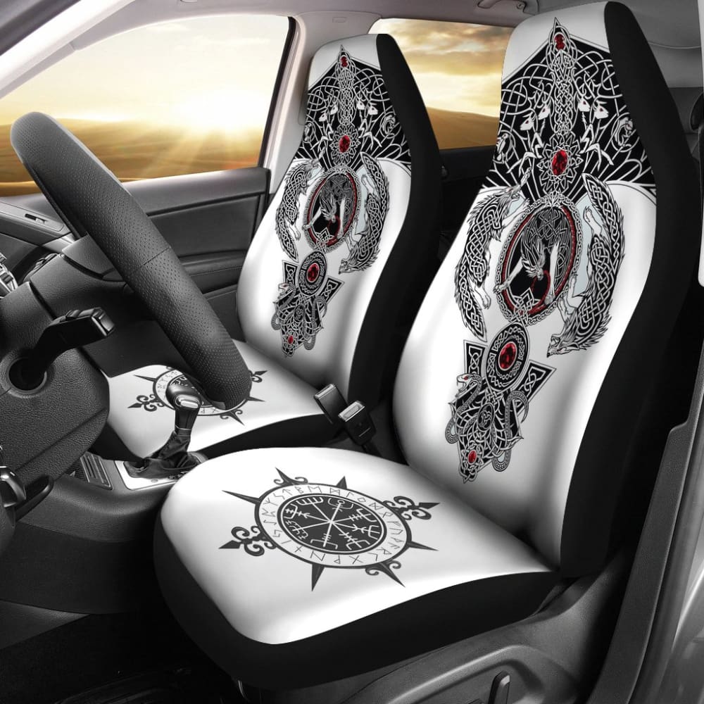 Car Seat Covers - Viking Tattoo 093223 - YourCarButBetter