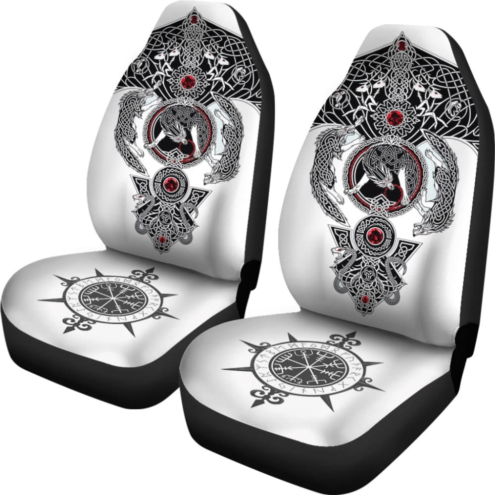 Car Seat Covers - Viking Tattoo 093223 - YourCarButBetter