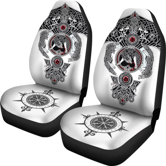 Car Seat Covers - Viking Tattoo 093223 - YourCarButBetter
