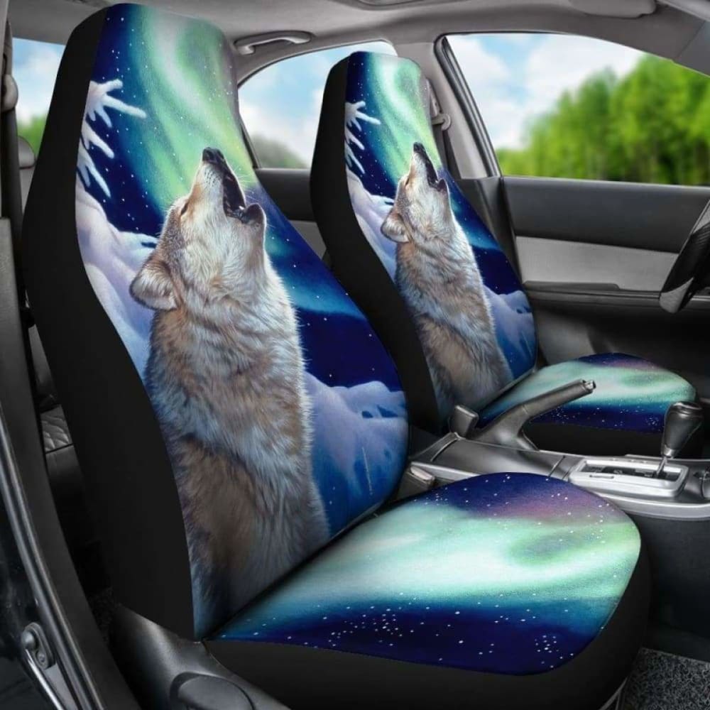 Car Seat Covers Wolf Holy Night 200904