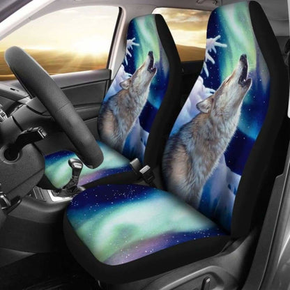 Car Seat Covers Wolf Holy Night 200904