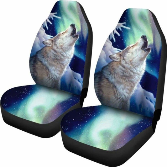 Car Seat Covers Wolf Holy Night 200904