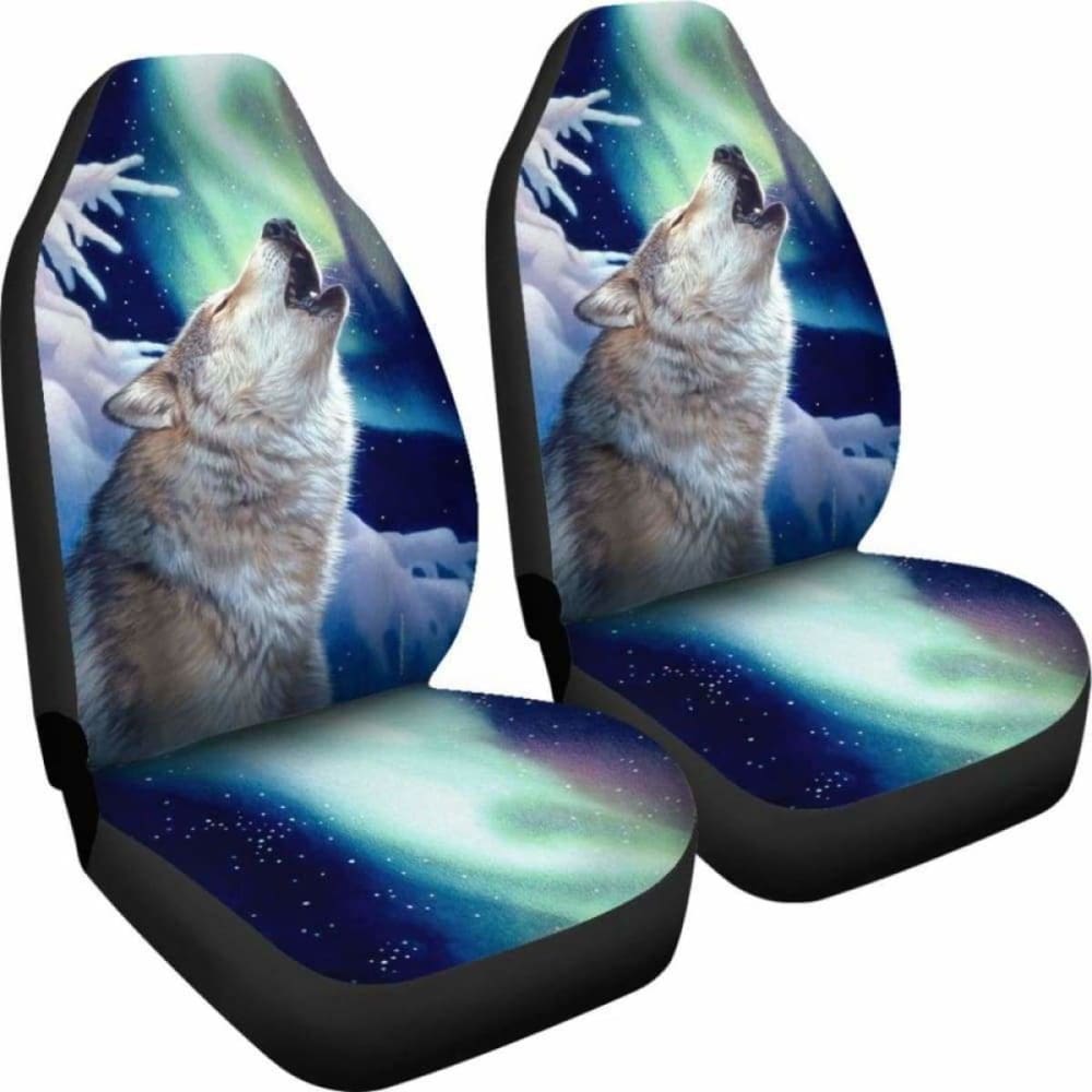 Car Seat Covers Wolf Holy Night 200904