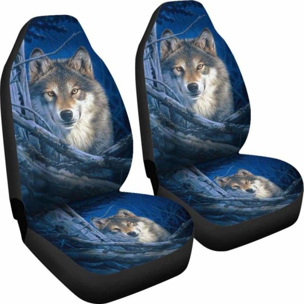 Car Seat Covers Wolf Moonshine 200904