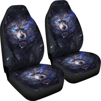 Car Seat Covers Wolf Sharp Eyes Ferocious 212502