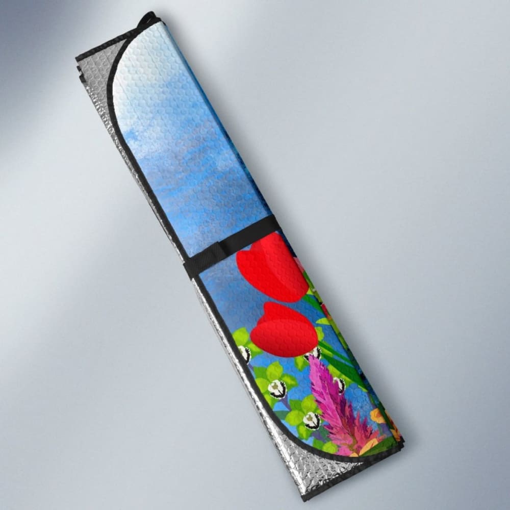 Car Sun Shade Tulips- Hummingbird 460402 - YourCarButBetter