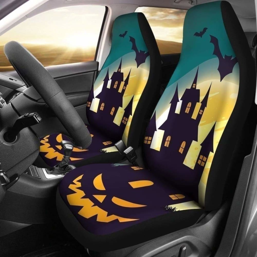 Castle Halloween Car Seat Covers 102802 - YourCarButBetter