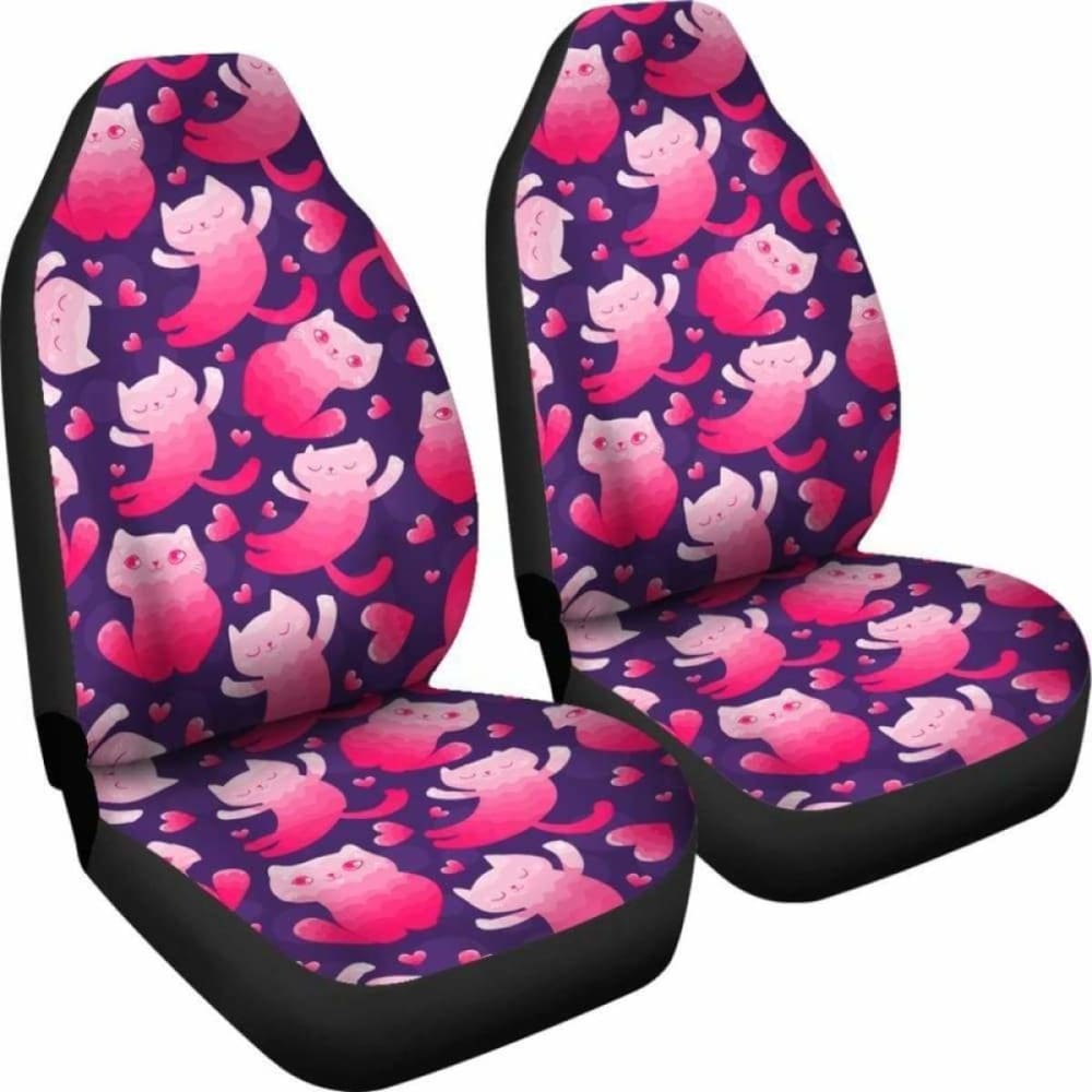 Cat Car Seat Covers 05 Pink 112428 - YourCarButBetter
