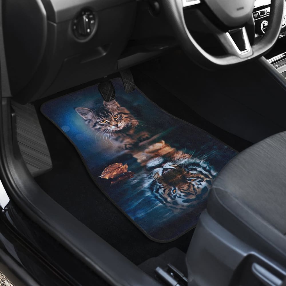 Cat Dream Become Tiger Car Floor Mats 211103