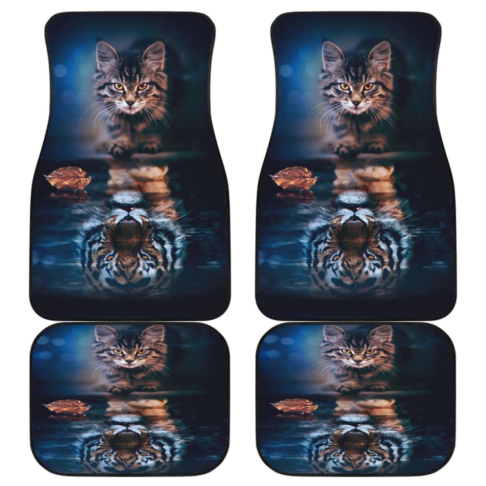 Cat Dream Become Tiger Car Floor Mats 211103
