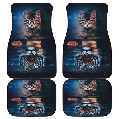 Cat Dream Become Tiger Car Floor Mats 211103