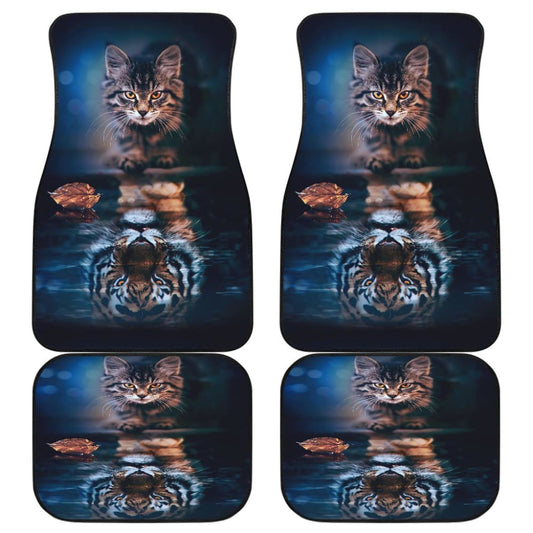 Cat Dream Become Tiger Car Floor Mats 211103