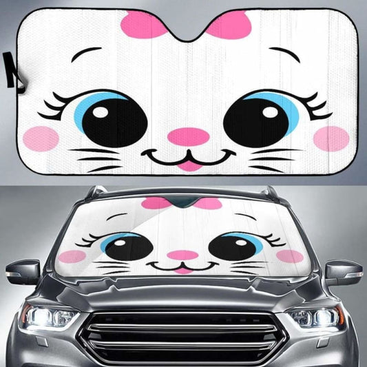 Cat Face Car Auto Sun Shades 182102 - YourCarButBetter