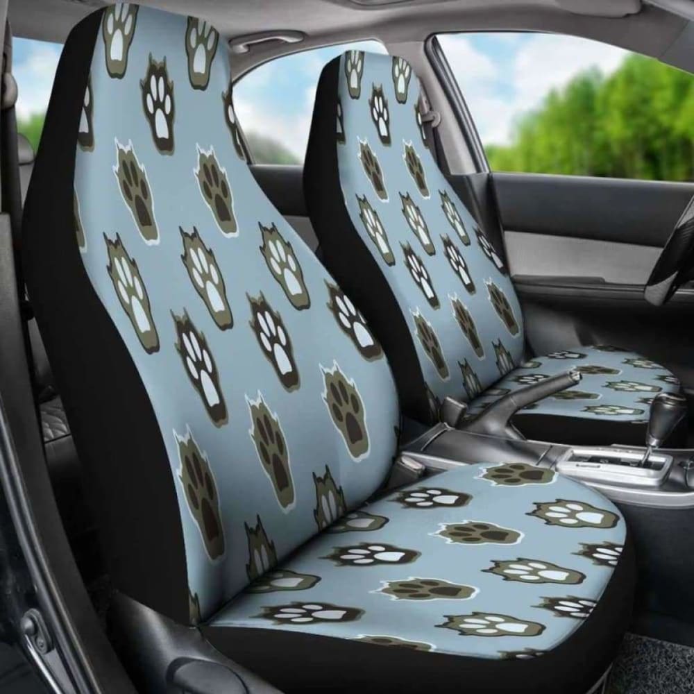 Cat Paw Print Car Seat Covers 112428 - YourCarButBetter