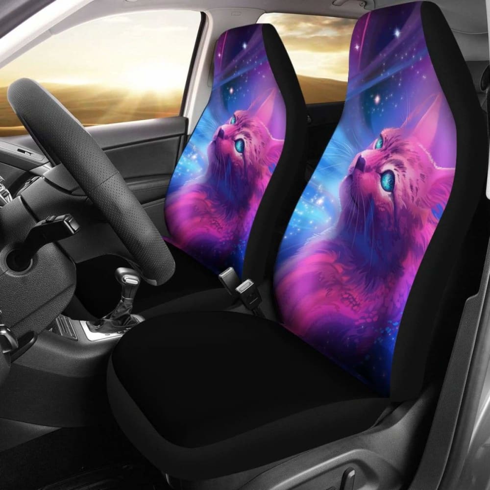 Cat With The Stars Seat Covers Amazing Best Gift Ideas 194013 - YourCarButBetter