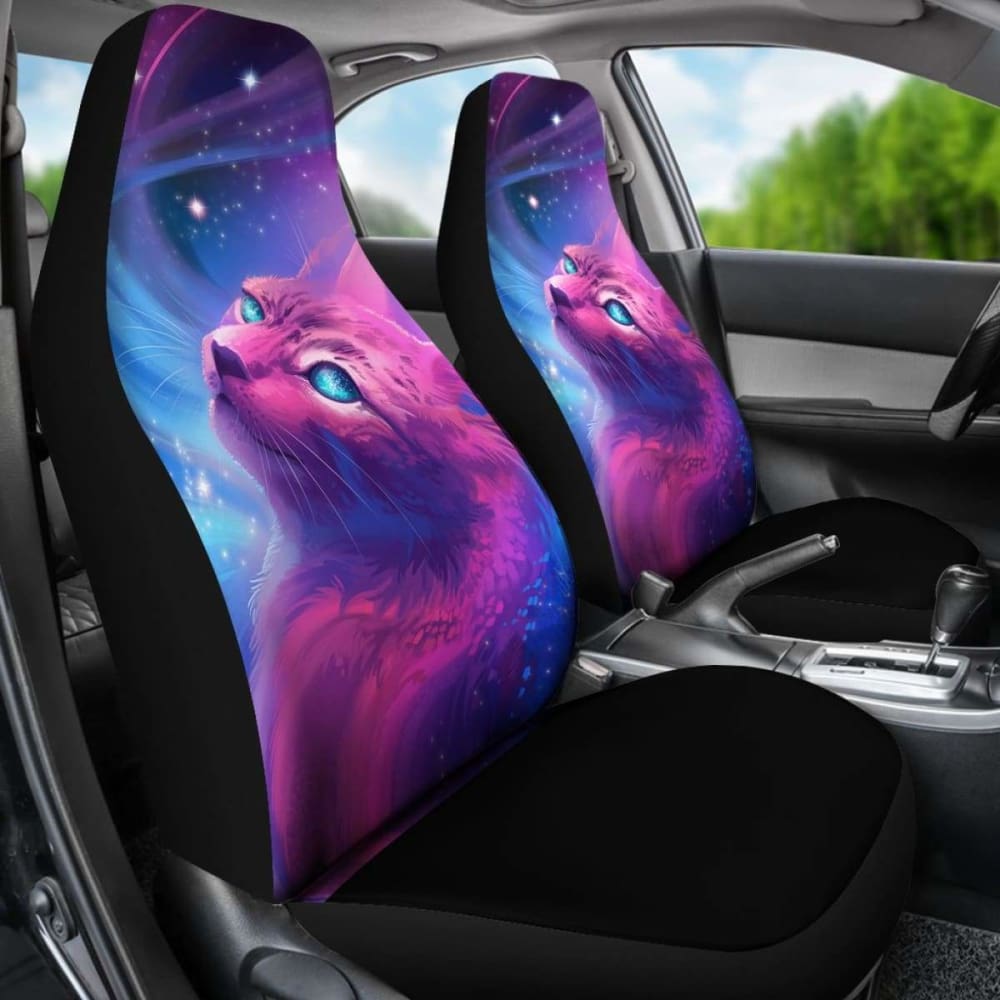 Cat With The Stars Seat Covers Amazing Best Gift Ideas 194013 - YourCarButBetter