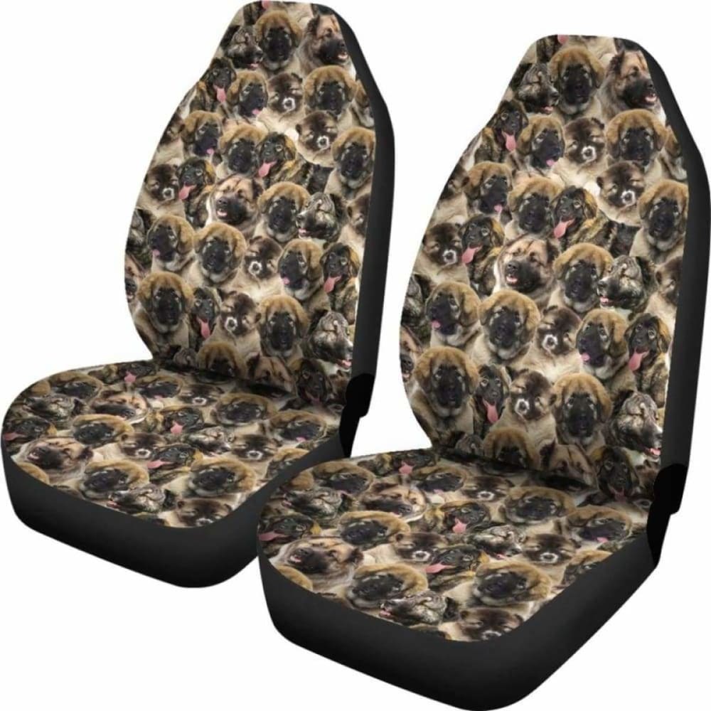 Caucasian Shepherd Dog Full Face Car Seat Covers 091706