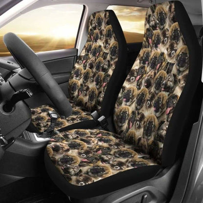 Caucasian Shepherd Dog Full Face Car Seat Covers 091706
