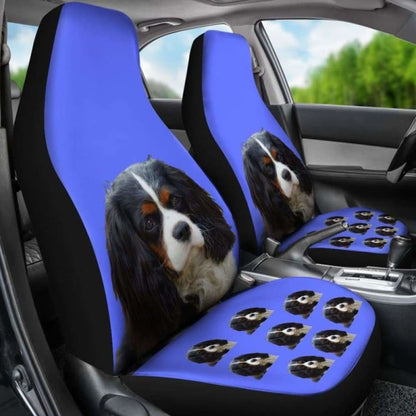 Cavalier King Charles Spaniel Tri Car Seat Covers 195016 - YourCarButBetter