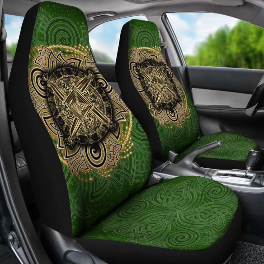 Celtic Car Seat Covers - Celtic Irish St Brigid’S Cross - Triple Spiral 160905