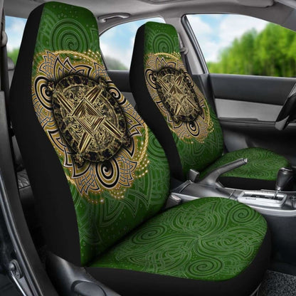 Celtic Car Seat Covers - Celtic Irish St Brigid’S Cross - Triple Spiral 160905