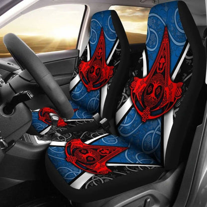 Celtic Car Seat Covers - Celtic Scotland Thistle With Tree Of Life And Knot Ornaments 110424 - YourCarButBetter