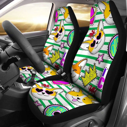Celtic Car Seat Covers - Wales Corgi So Cute - 102802 - YourCarButBetter