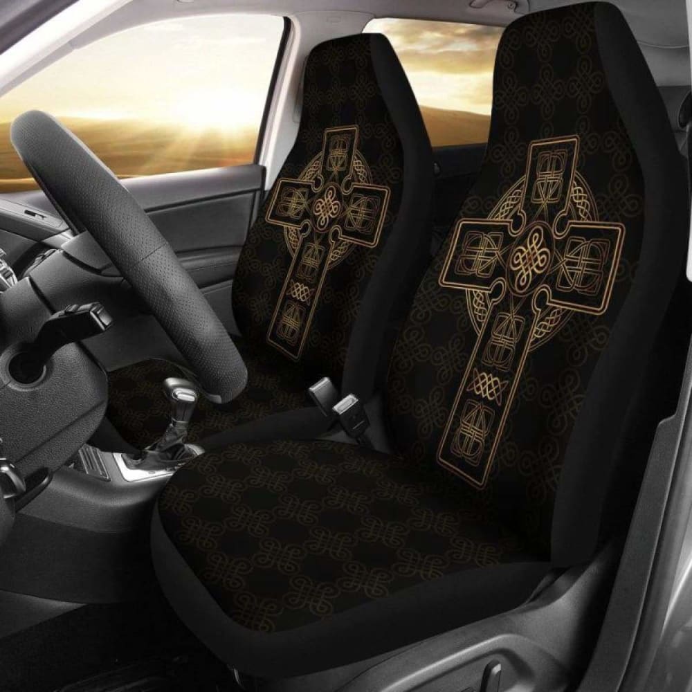 Celtic Cross Car Seat 160905