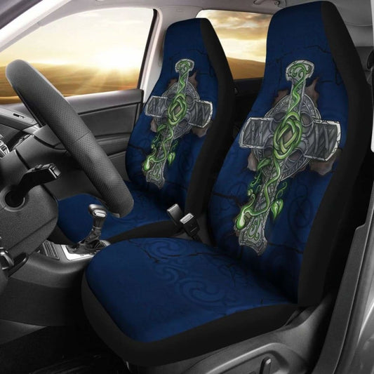 Celtic Cross Car Seat Cover 160905