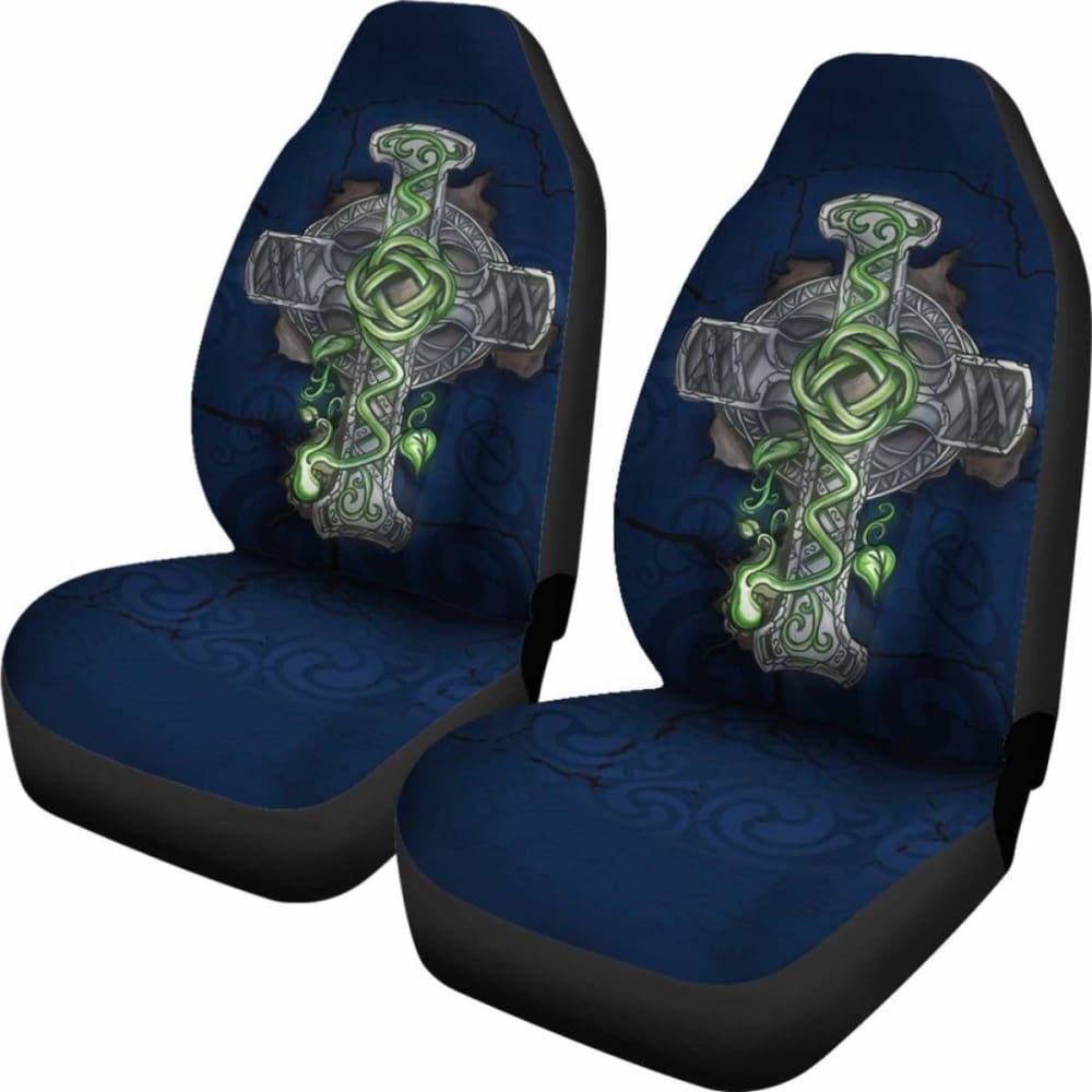 Celtic Cross Car Seat Cover 160905
