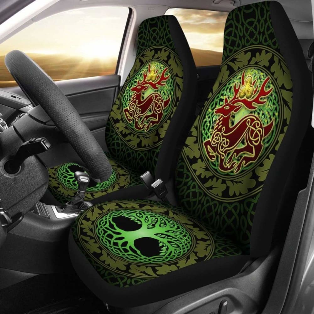 Celtic Deer With Tree Of Life Car Seat Covers - The God Of The Forest 161012