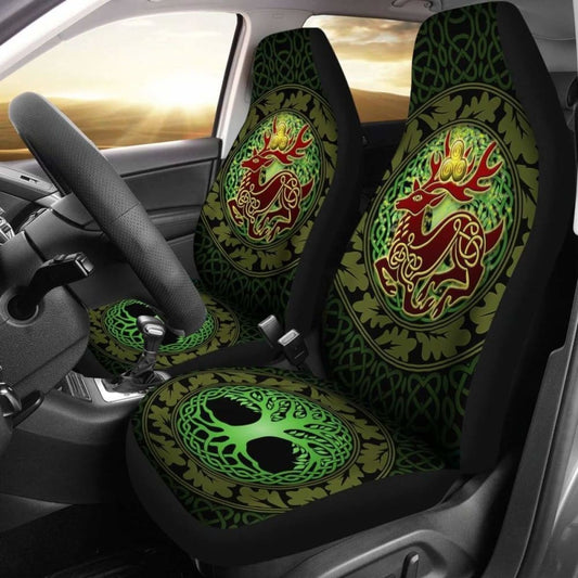Celtic Deer With Tree Of Life Car Seat Covers - The God Of The Forest 161012
