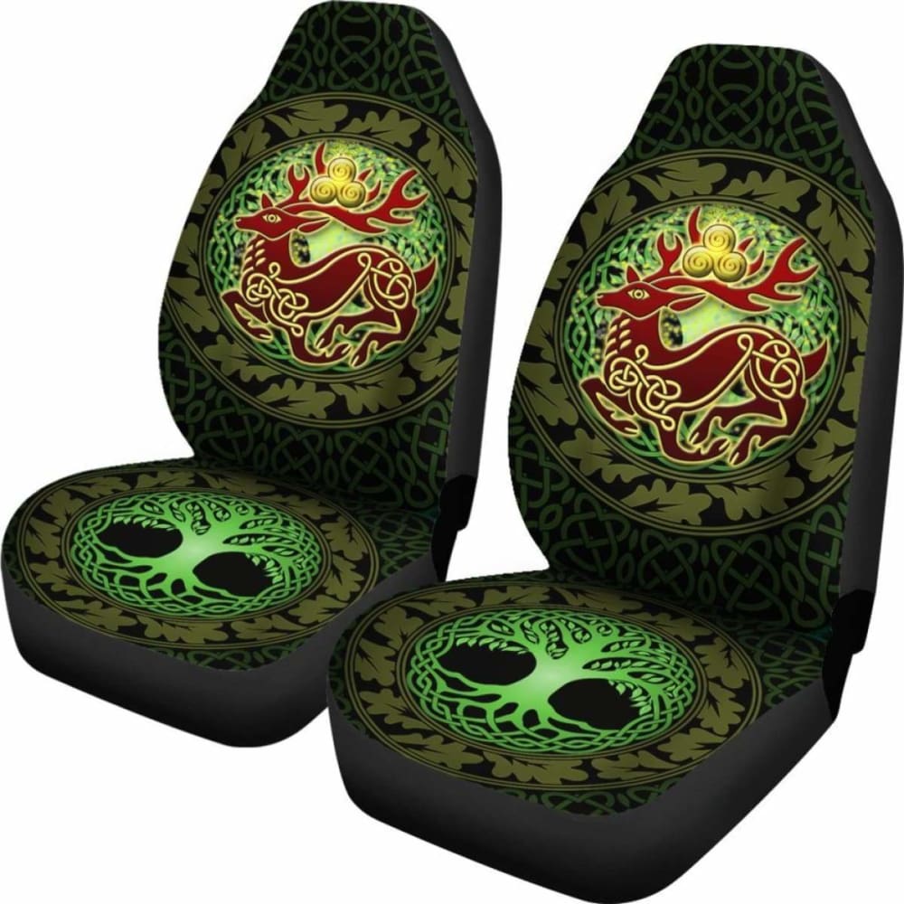 Celtic Deer With Tree Of Life Car Seat Covers - The God Of The Forest 161012