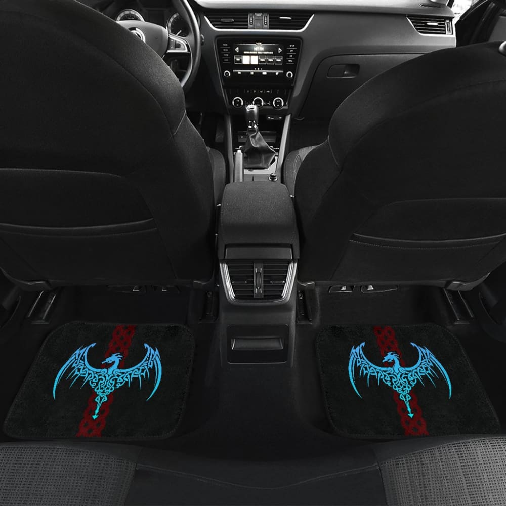 Celtic Iconic Dragon Symbol Car Floor Mats 211101 - YourCarButBetter