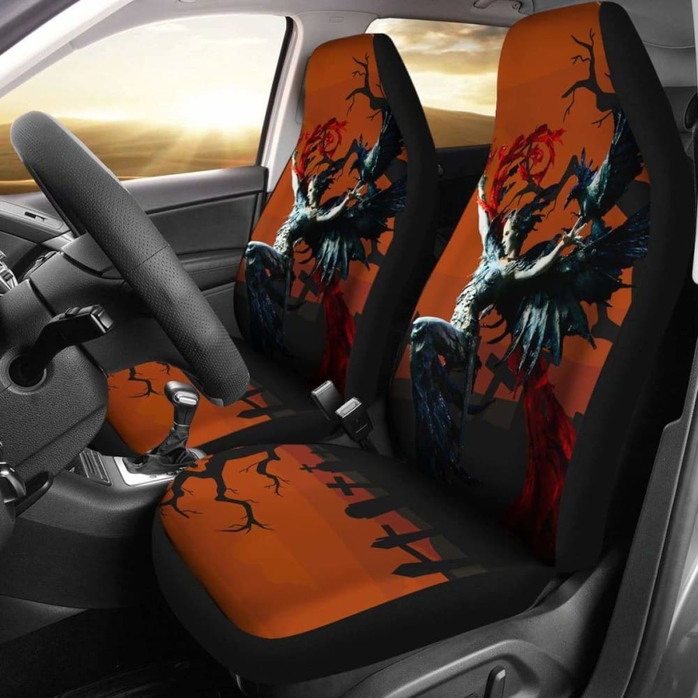 Celtic MorriGan Car Seat Covers (Halloween Edition) - MorriGan Goddess - 21 163730 - YourCarButBetter