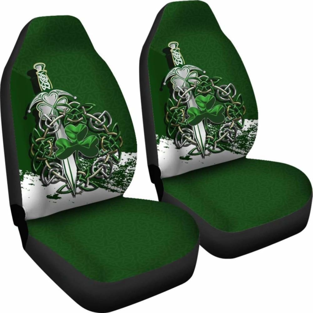 Celtic Shamrock & Sword Car Seat Covers 154230 - YourCarButBetter