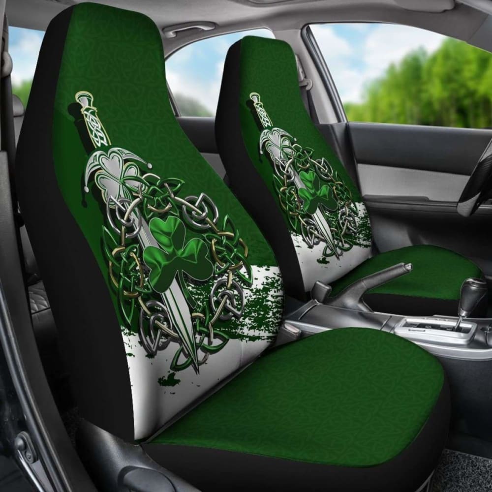 Celtic Shamrock & Sword Car Seat Covers 154230 - YourCarButBetter