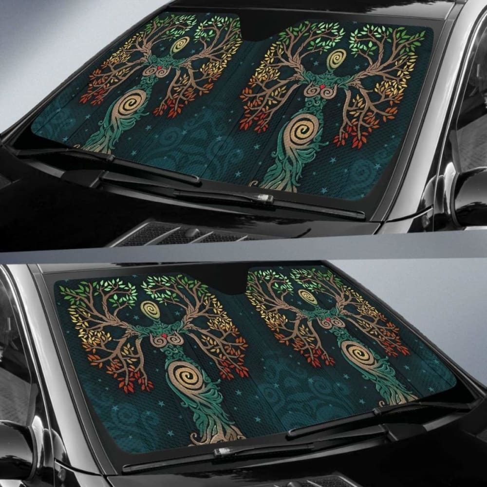 Celtic Tree Of Life Auto Sun Shades - The Soul Of Celts 104020 - YourCarButBetter