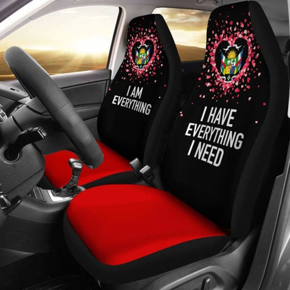 Central African Republic Car Seat Covers Couple Valentine Everthing I Need 105905 - YourCarButBetter